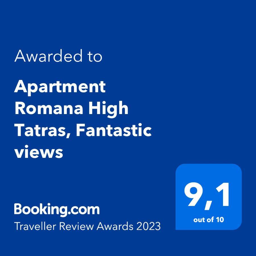 Apartment Romana High Tatras-Fantastic Views-Washer Nová Lesná 외부 사진